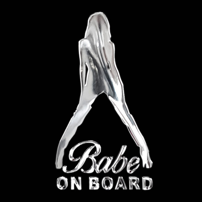 Avisa, Nickel Sticker 'BEBE OM BORD' - 33x60mm - 3D Effekt