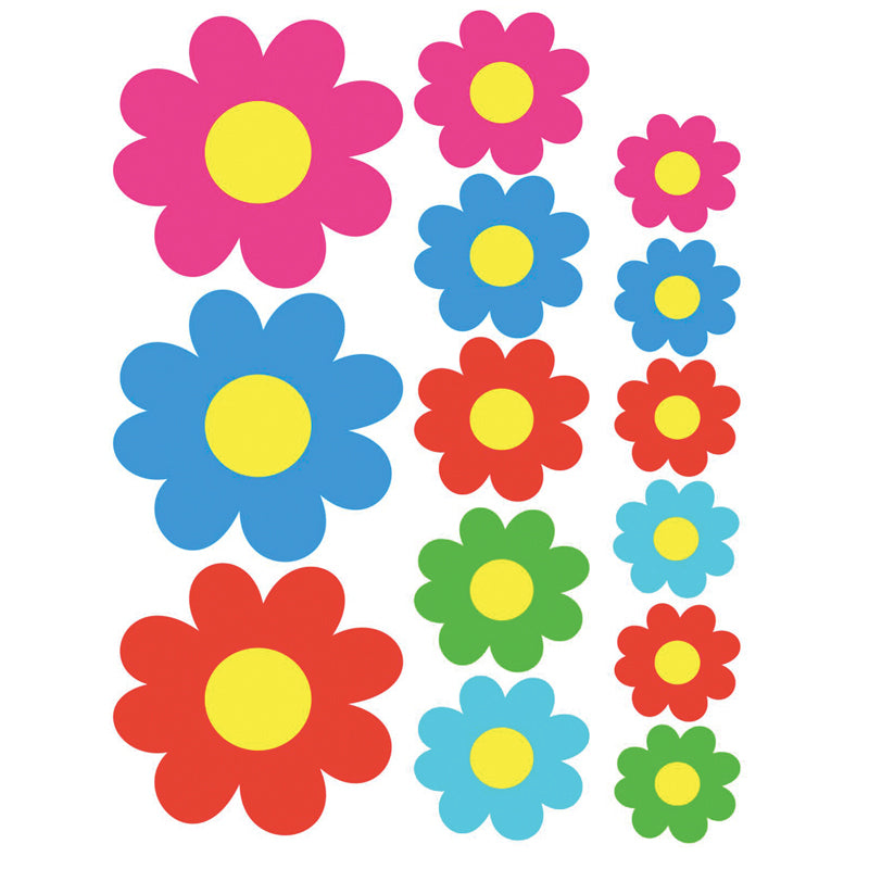 Avisa, Farverige Blomst Stickerark - 24,5x32x5cm