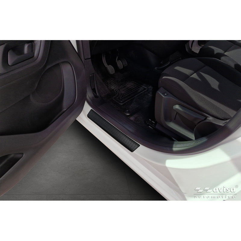 Avisa Aluminium door sill protectors suitable for Toyota Proace Verso II 2016-/Proace City/Proace City Verso 2019- & Opel Combo-E Life & Peugeot Partner III/Rifter & Citroën Berlingo III/Berlingo III Multispace 2018-/Berlingo XL 2022- 'Riffled Plate' - 2…