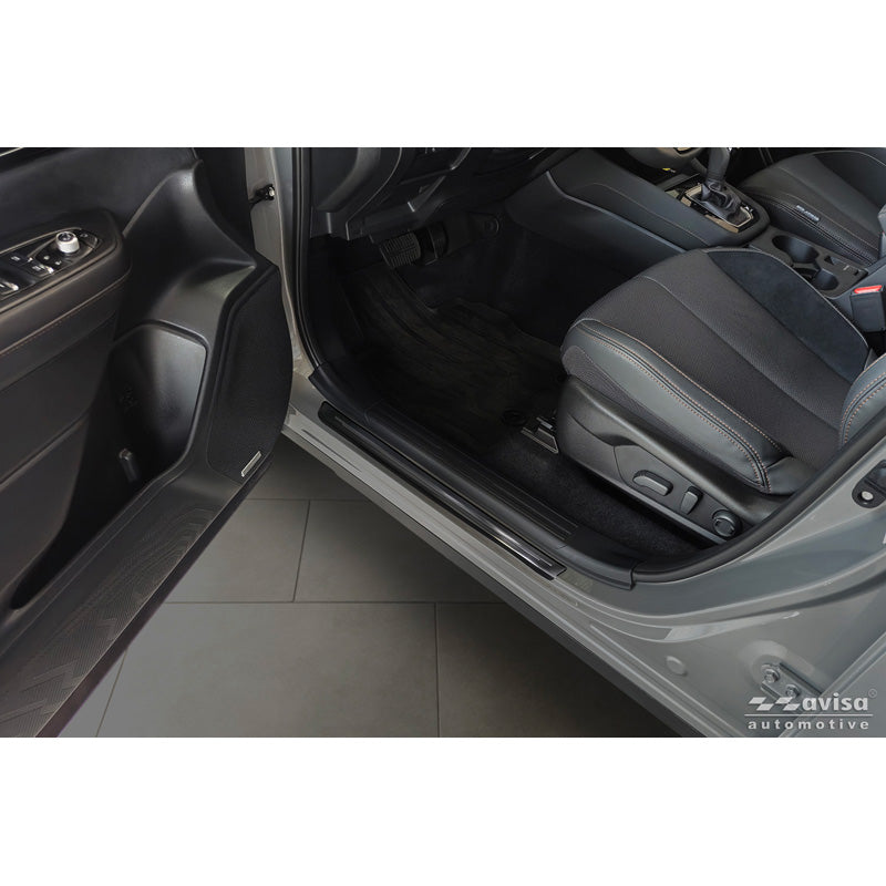 Avisa Black Inox door sill protectors suitable for Subaru Forester (SL) 2024- - 4-pieces