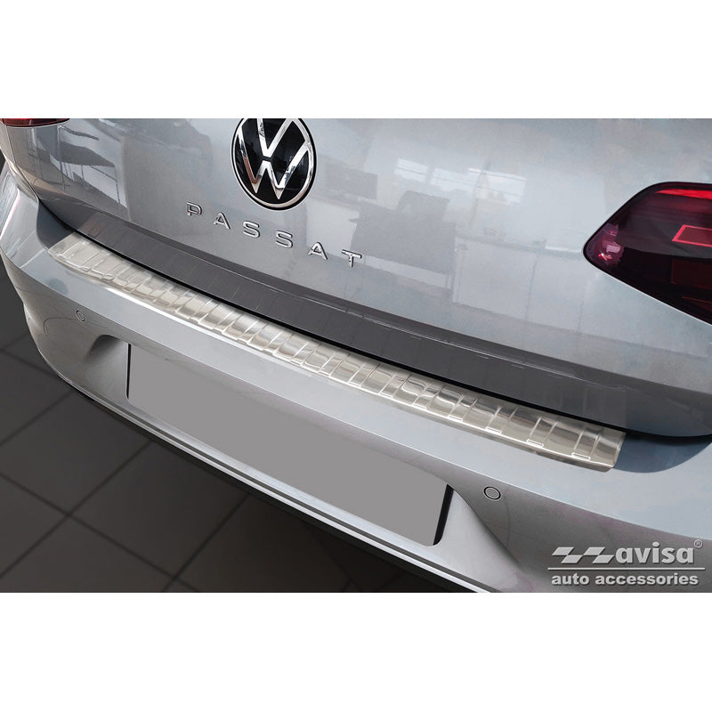 Avisa, Bagkofangerbeskytter, Rustfritstål, passer til Volkswagen Passat Sedan 2014-2019 & FL 2019-2023 'Ribs'