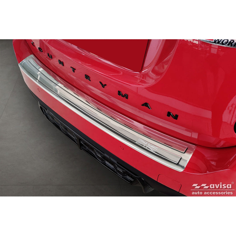 Avisa, Bagkofangerbeskytter, Rustfritstål, passer til Mini Countrymann F60 FL 2020-2023 'British Flag'