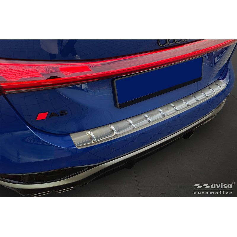 Avisa Stainless Steel Rear bumper protector suitable for Audi A5 Avant (B10) 2024- 'Ribs'