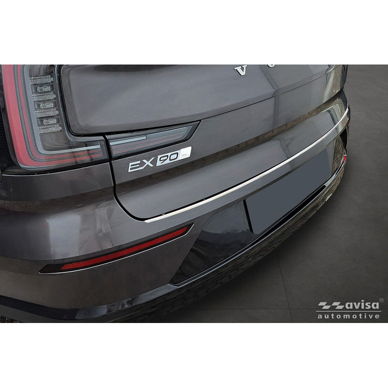 Avisa Stainless Steel Rear bumper protector suitable for Volvo EX90 2022- 'Ribs'