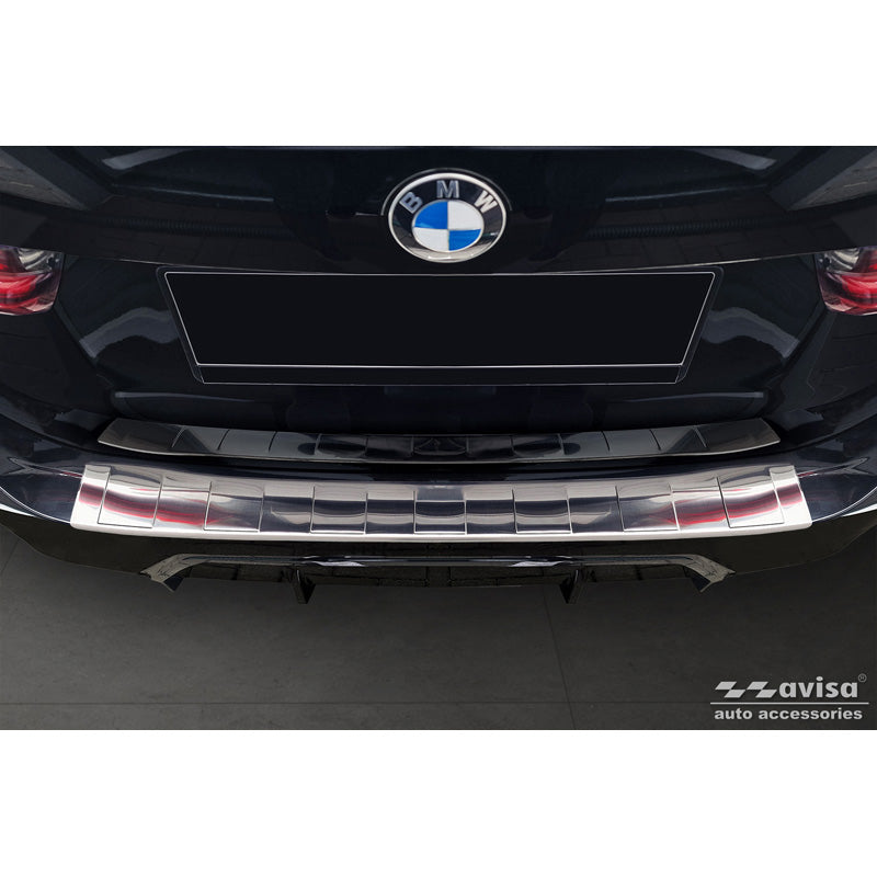 Avisa, Bagkofangerbeskytter, Rustfritstål, passer til BMW 3 Series Touring (G21) Facelift 2022- with M-Package 'Ribs'