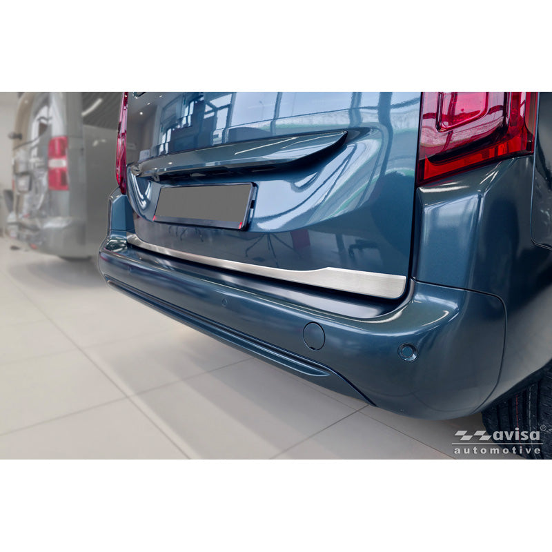 Avisa, Bagklapbeskytter, Børstet rustfrit stål, passer til Toyota Proace City Verso (2019-2024) & Facelift (2024-)