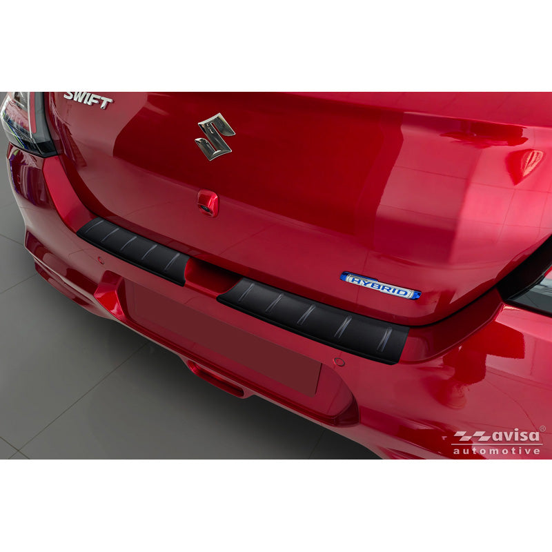 Avisa, Bagkofangerbeskytter, Mattsort rustfrit stål, Passer til Suzuki Swift VI 2024-, 'Ribs'