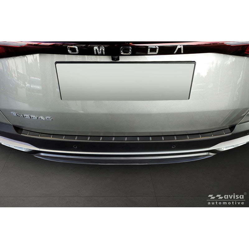 Avisa Black Stainless Steel Rear bumper protector suitable for Omoda 5 2024- 'Ribs'