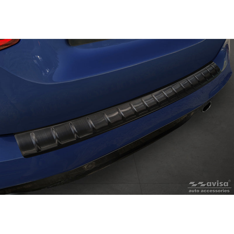 Avisa, Bagkofangerbeskytter, Sort, Rustfritstål, passer til BMW 2 Active Tourer F45 2013-2021 with M-Pakage 'Ribs'