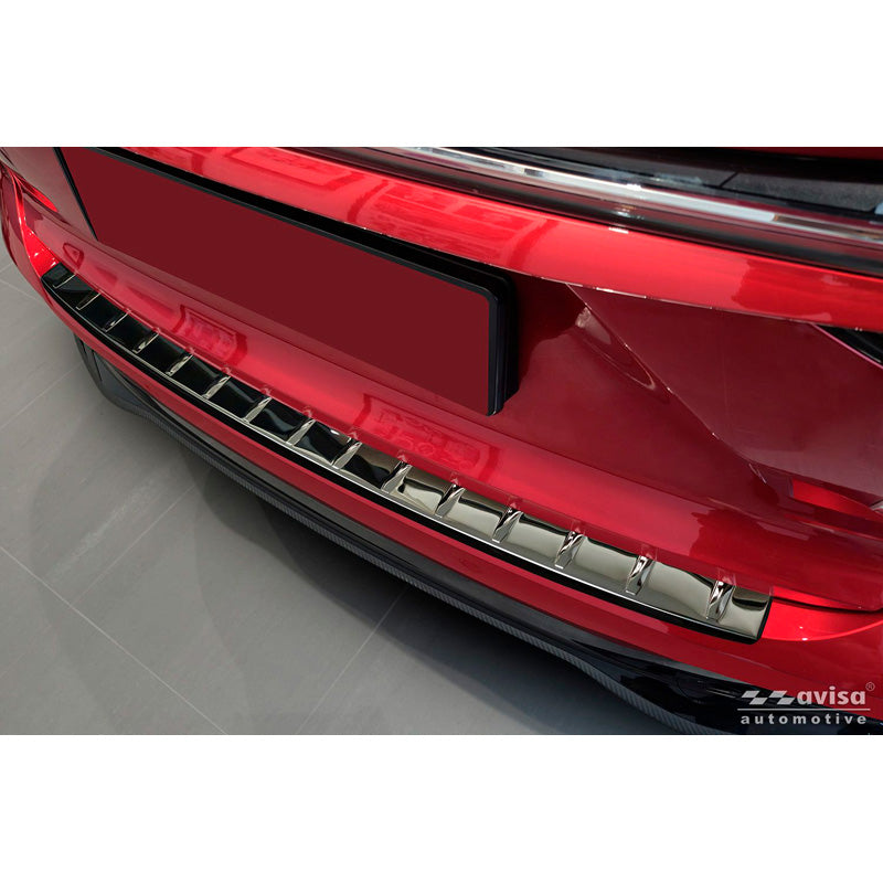 Avisa Black Mirror Stainless Steel Rear bumper protector suitable for MG HS/EHS II 2024- 'Ribs'
