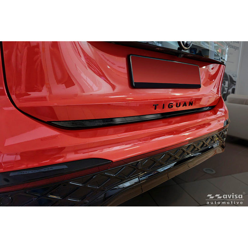 Avisa Black Chrome Stainless Steel Tailgate Trim suitable for Volkswagen Tiguan III 2024-