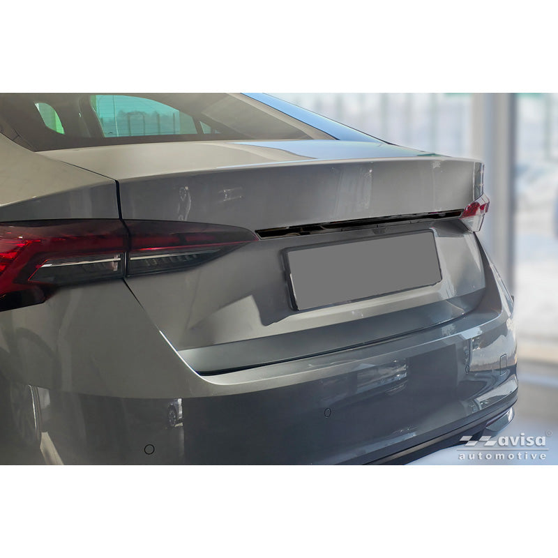 Avisa, Bagklapliste, Sort krom rustfrit stål, passer til Skoda Octavia IV Liftback (NX3) (2019-2024) og Facelift (2024-)