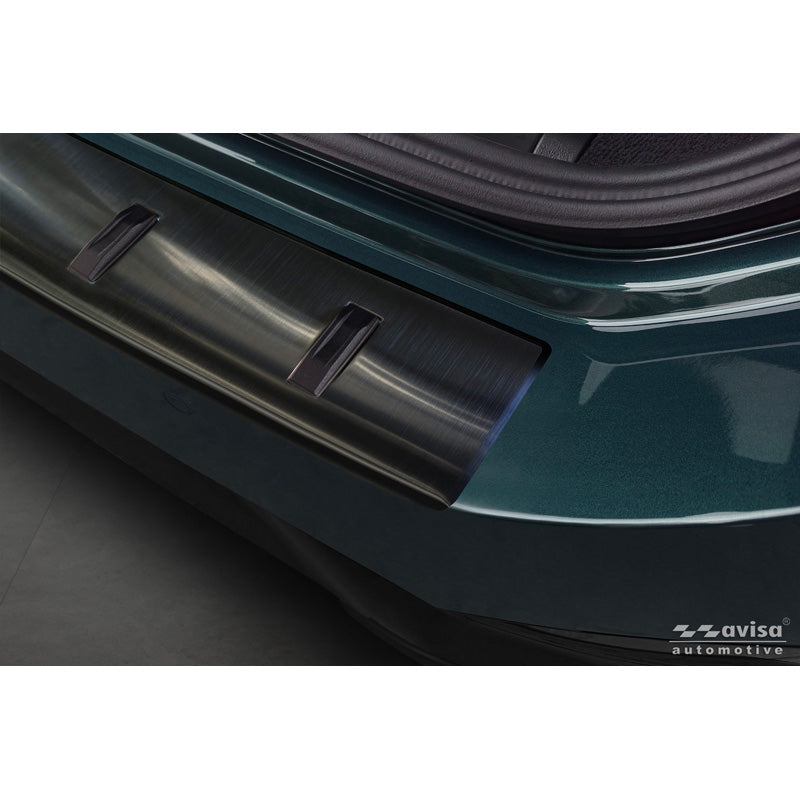 Avisa Black Stainless Steel Rear bumper protector suitable for BMW 5 Series Touring (G61) 2024- incl. M-Sport 'STRONG EDITION'
