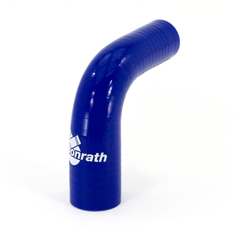 Bonrath, Silikoneslange Reducer 90° Bøjning - Længde: 50mm - Ø25>19mm - Blå