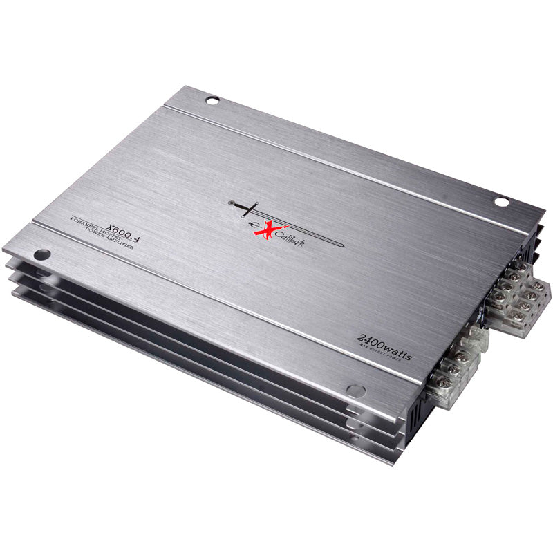 Excalibur X600.4 – Amplifier – 4-Channel – 2400W – Silver