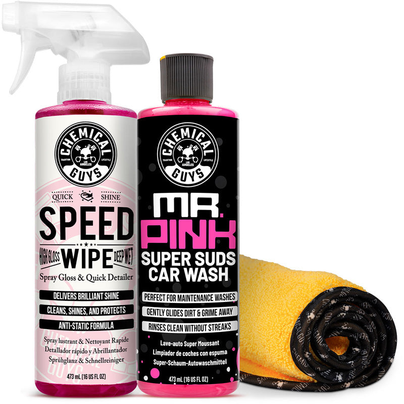 Chemical Guys Speed Shine Car Detailing Essentials Kit (3 Items)