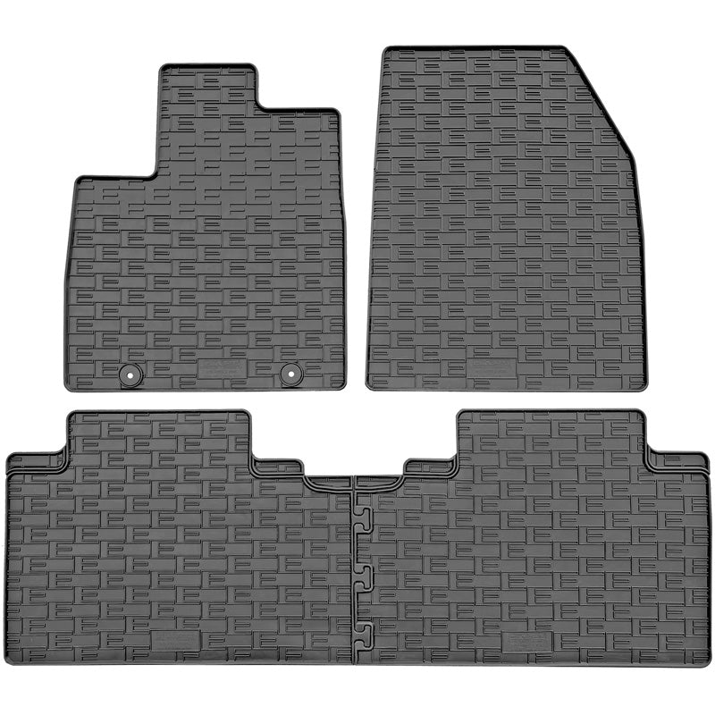 CIKCAR Rubber car mats set suitable for BYD Atto 2 (EV) 2024- (4-pieces + fixing system)