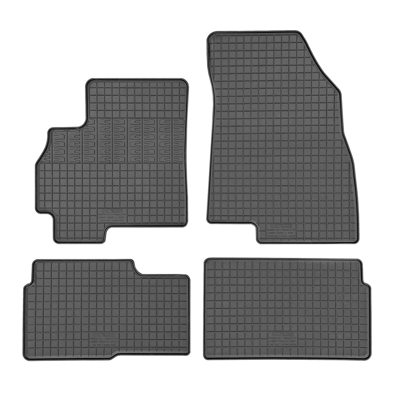 CIKCAR, Gummimåtter passer til Chery Tiggo 4 Hybrid 2025- (4-pieces + fixing system)