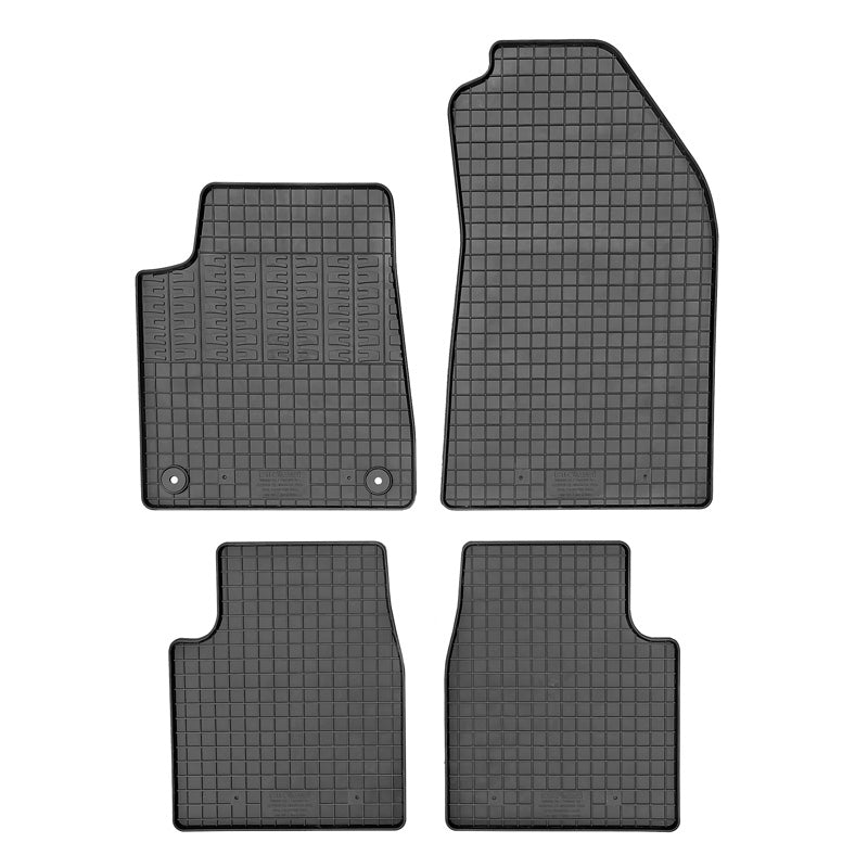 CIKCAR Rubber car mats set suitable for Opel Frontera / Citroën C3 Aircross 2024- (Benzine) (4-pieces + fixing system)