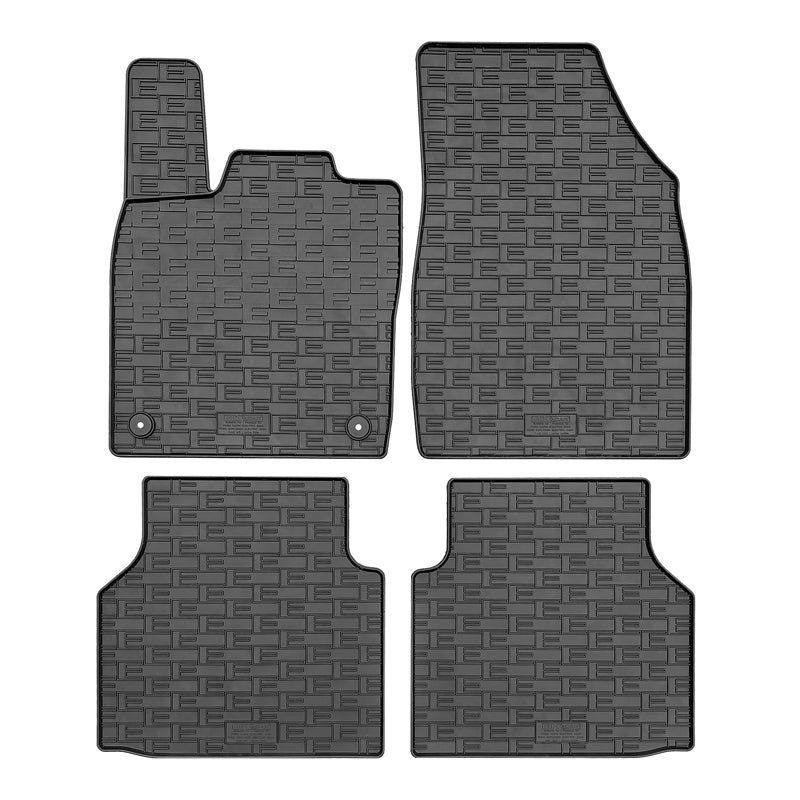 CIKCAR Rubber car mats set suitable for Ford Explorer EV (CX740) 2024- & Capri EV (CX740L) 2024- (4-pieces + fixing system)