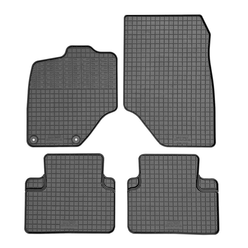 CIKCAR Rubber car mats set suitable for Peugeot 3008 III PHEV/EV 2024- / 5008 III PHEV/EV 2024- & Citroën C5 Aircross II PHEV/EV 2025- & Opel Grandland II PHEV/EV 2024- (4-pieces + fixing system)