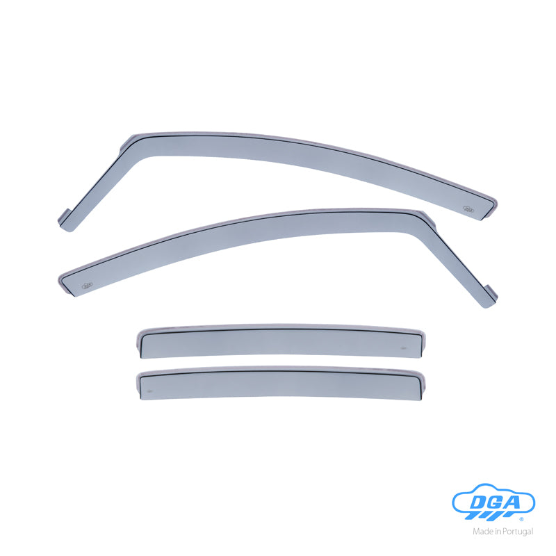 DGA Wind Deflectors Set suitable for Opel Corsa D & E HB 5-doors 2006-2019 (4-pieces)
