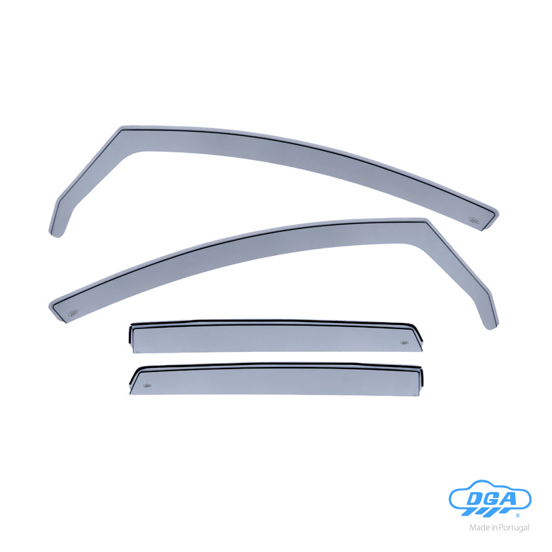 DGA Wind Deflectors Set suitable for Opel Astra J HB 5-doors 2009-2015 (4-pieces)