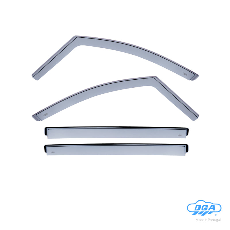 DGA Wind Deflectors Set suitable for Peugeot 2008 I 2013-2019 (4-pieces)