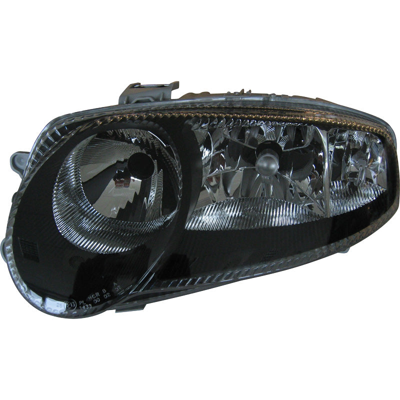 Forlygter, passer til Alfa Romeo 147 -2005 - sort/Clear
