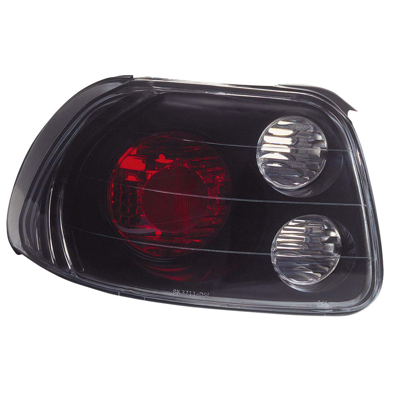 Baglygter, passer til Honda CRX/DelSol 1992-1998 - Black