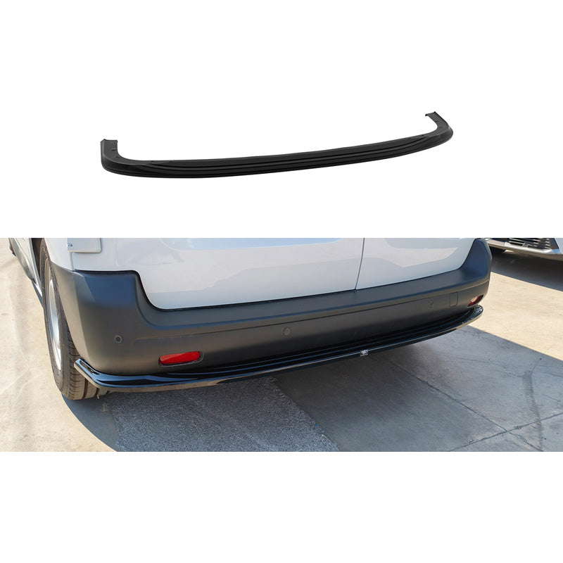 Motordrome Rear bumper skirt (Diffusor) suitable for Citroën Jumpy/Dispatch/Spacetourer & Peugeot Expert III/Traveller & Toyota Proace 2016- & Opel Vivaro C/Zafira Life 2019- & Fiat Scudo/Ulysse 2022- (L2) (ABS Gloss black)