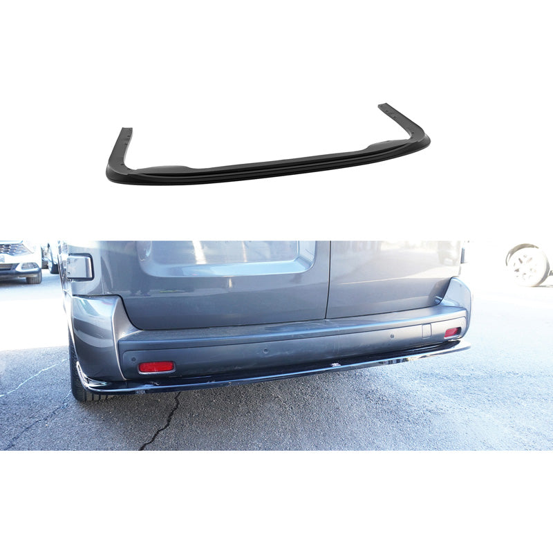 Motordrome Rear bumper skirt (Diffusor) suitable for Citroën Jumpy/Dispatch/Spacetourer & Peugeot Expert III/Traveller & Toyota Proace 2016- & Opel Vivaro C/Zafira Life 2019- & Fiat Scudo/Ulysse 2022- (L3) (ABS Gloss black)