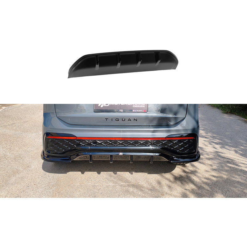 Motordrome Rear bumper skirt (Diffusor) suitable for Volkswagen Tiguan III (CT1) R-Line 2024- (ABS)