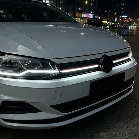 AutoStyle, Sportsgrill med LED-stribe, GTi-Look, passer til Volkswagen Polo VI (AW1) (2017-2021)