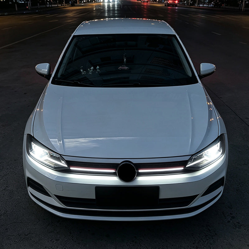AutoStyle, Sportsgrill med LED-stribe, GTi-Look, passer til Volkswagen Polo VI (AW1) (2017-2021)