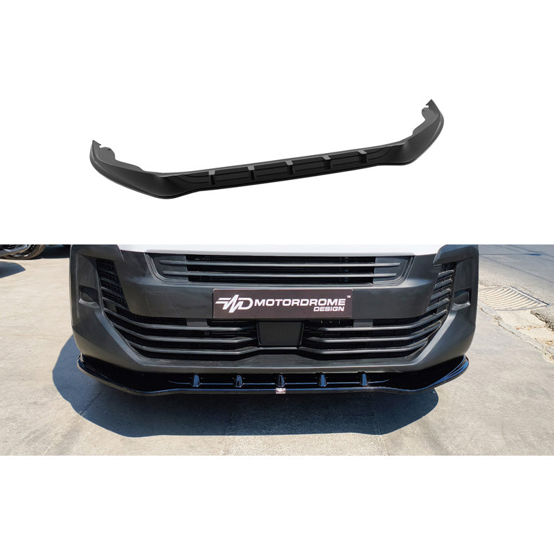 Motordrome Front spoiler suitable for Citroën Jumpy/Dispatch/Spacetourer & Peugeot Expert III/Traveller & Toyota Proace 2024- & Opel Vivaro C/Zafira Life 2024- & Fiat Scudo/Ulysse 2024- (Facelift) (ABS Gloss black)