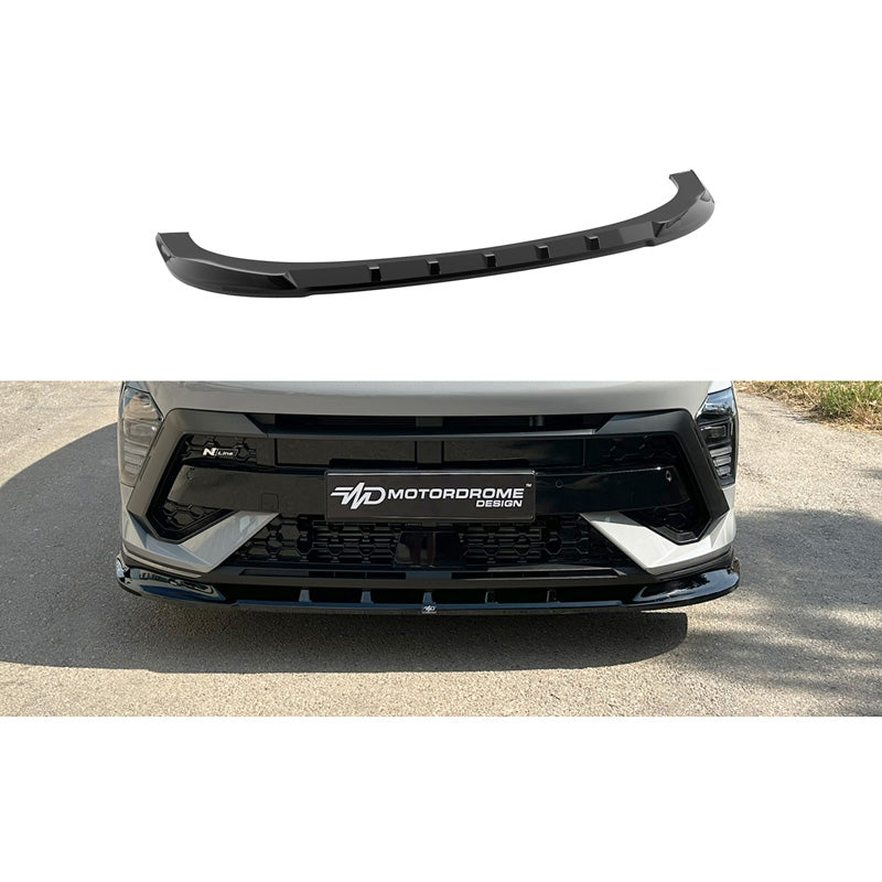Motordrome, Frontspoiler til Hyundai Kona II (SX2) N-Line 2023- - Glossy Sort
