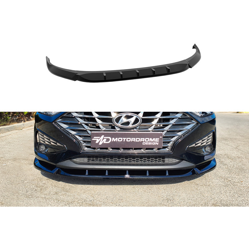 Motordrome Front spoiler suitable for Hyundai i30 III Hatchback Facelift excl. N/N-Line 2020- (ABS Glossy black)