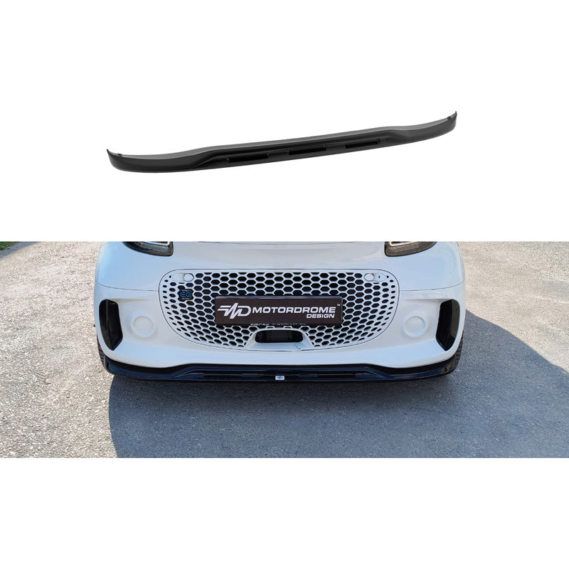 Motordrome Front spoiler suitable for Smart Fortwo (453) EQ 2019-2024 (ABS Glossy black)