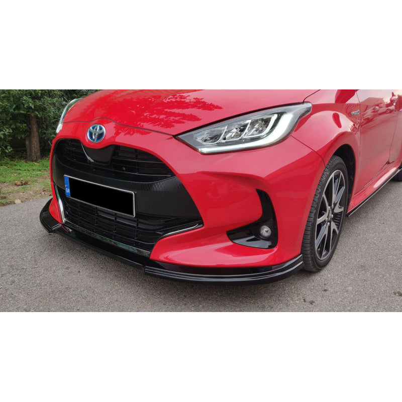 Motordrome, Front spoiler, passer til Toyota Yaris (P21) 2020- incl. GR Sport (ABS Gloss black)