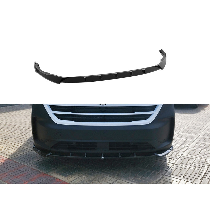 Motordrome, Frontspoiler V.2, ABS Gloss Black, Passer til Volkswagen Transporter T7 & T7 Caravelle 2024-