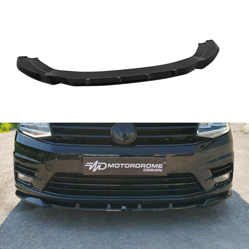 Motordrome Front spoiler V.2 suitable for Volkswagen Caddy 2015-2020 (ABS)