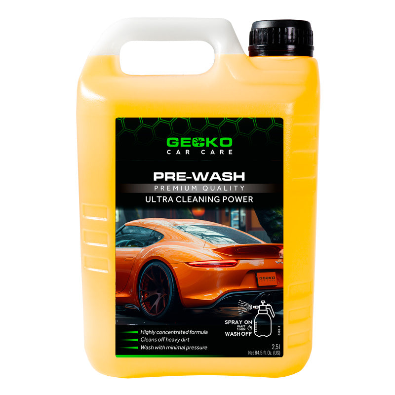 Gecko, Pre-Wash Power Cleaner, Alkalisk rengøringsmiddel, 2,5 liter