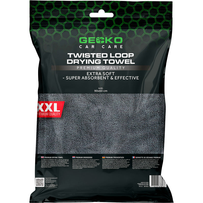 Gecko Twisted Loop Drying Towel 90x60cm