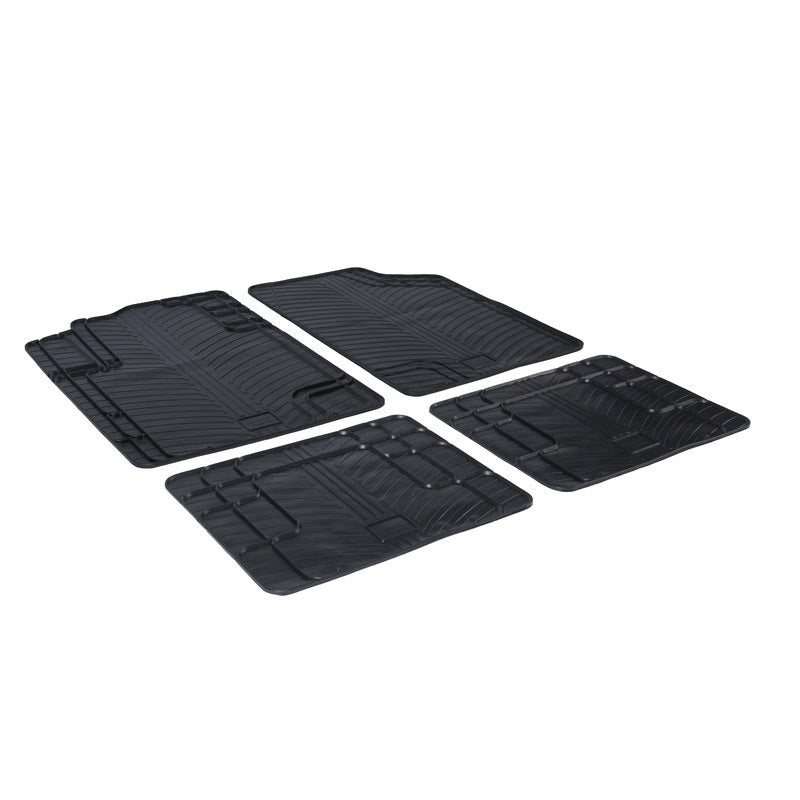 Rubber car mats set Universal T-MultiForm (T profile 4-dele)