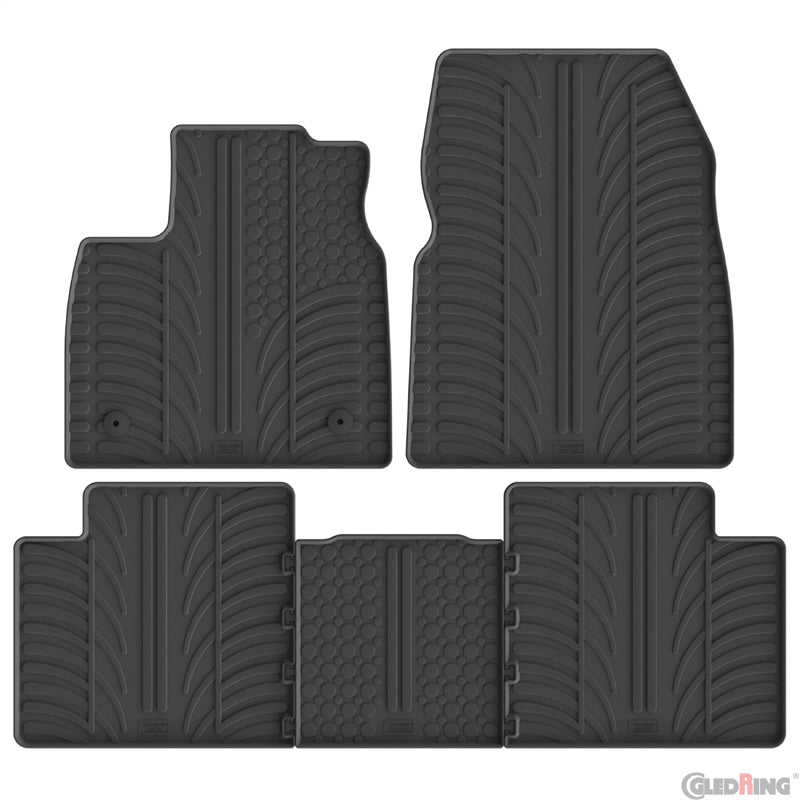 Gledring, Gummimåtter Sæt til Renault Scénic V E-Tech 2024 (T-profil, 5 dele)