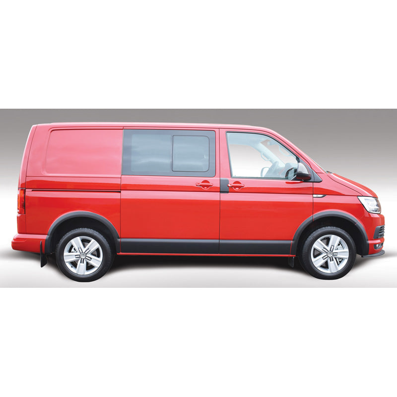RGM, Set Body Moulding Covers, passer til Volkswagen Transporter T5 2003-2015 & T6 2015- Short Wheel Base & Left Sliding Door - Black