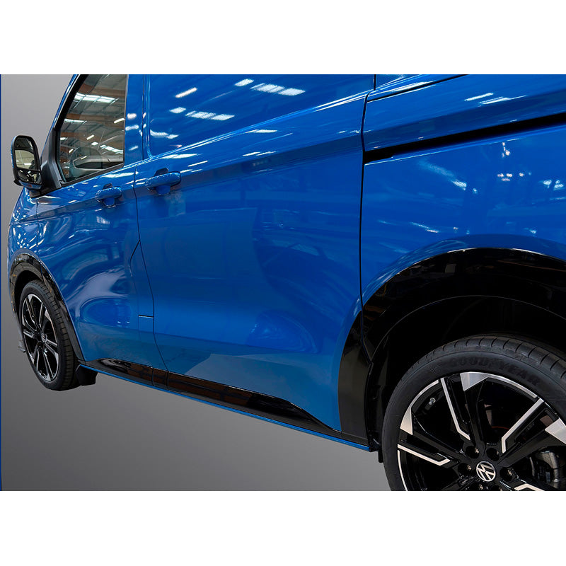 RGM, Karrosserilister, Blank sort, 5-delt sæt, passer til Volkswagen Transporter T7 (2024-) & Ford Transit/Tourneo Custom (2023-), kort akselafstand