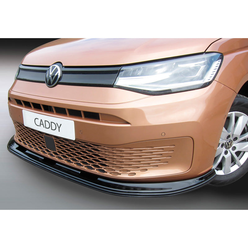 RGM, Front spoiler lip, passer til Volkswagen Caddy V Box/MPV 2020- Gloss Black