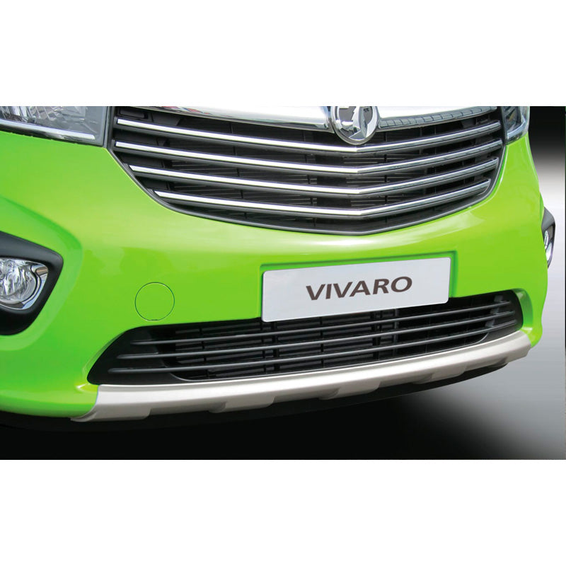 RGM, Front spoiler 'Skid-Plate', passer til Opel Vivaro 2014-2019 Silver (ABS)